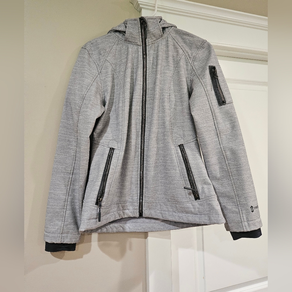Free Country Heather Gray Fleece Jacket